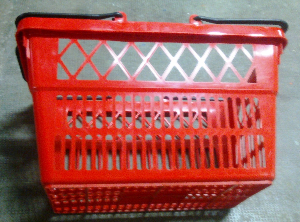 cesta con asas para supermercado
